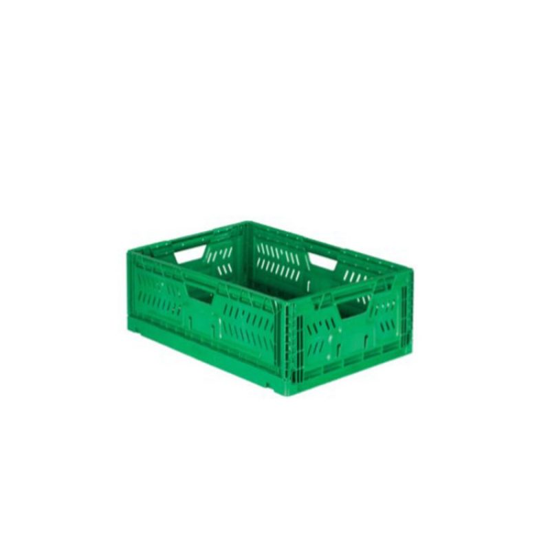 Caja Plástica Verde Plegable 30 x 40 x 11,4 cm Ref.PLS 4310 VE